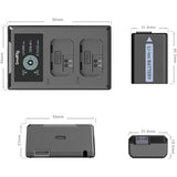 Cargador Doble SmallRig con 2 Baterías NP-FW50 para Sony