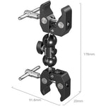 Abrazadera SmallRig de doble cabeza en forma de cangrejo