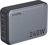 Adaptador de corriente Smallrig USB-C, 4 puertos, 240W