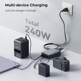 Adaptador de corriente Smallrig USB-C, 4 puertos, 240W
