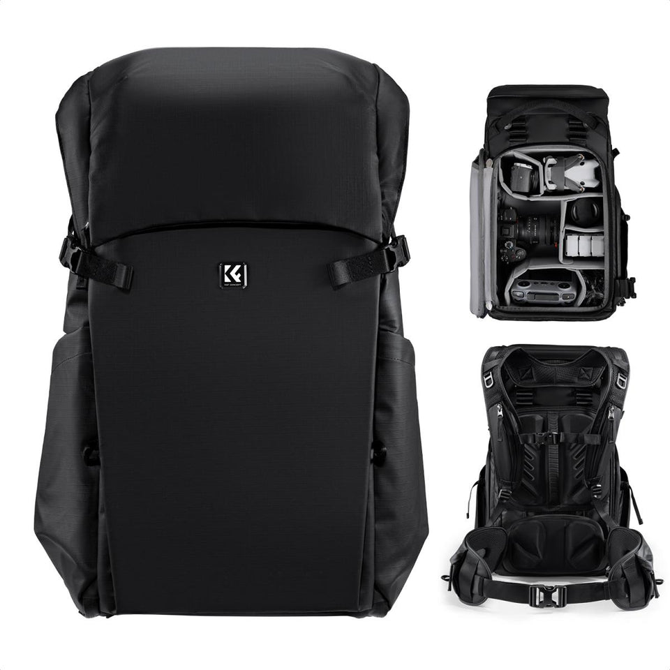 Mochila Fotográfica Impermeable K&F Concept 30L Negra (KFC-E-13-206V1)
