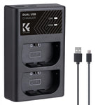 Cargador doble K&F Concept para baterías Canon - LP-E6/E6N/E6NH