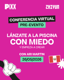 Lánzate a la piscina con miedo y empieza a crear con Ari Martin (Conferencia virtual)
