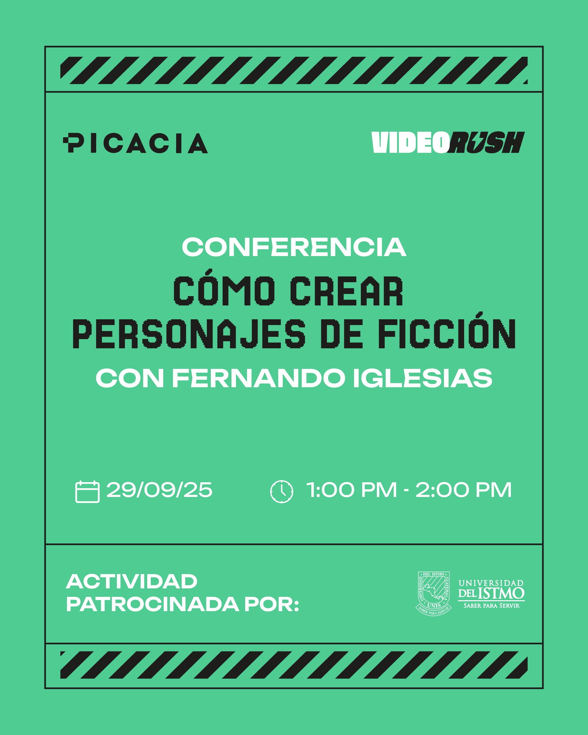 Video Rush - Cómo crear personajes de ficción (Conferencia)