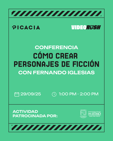 Video Rush - Cómo crear personajes de ficción (Conferencia)