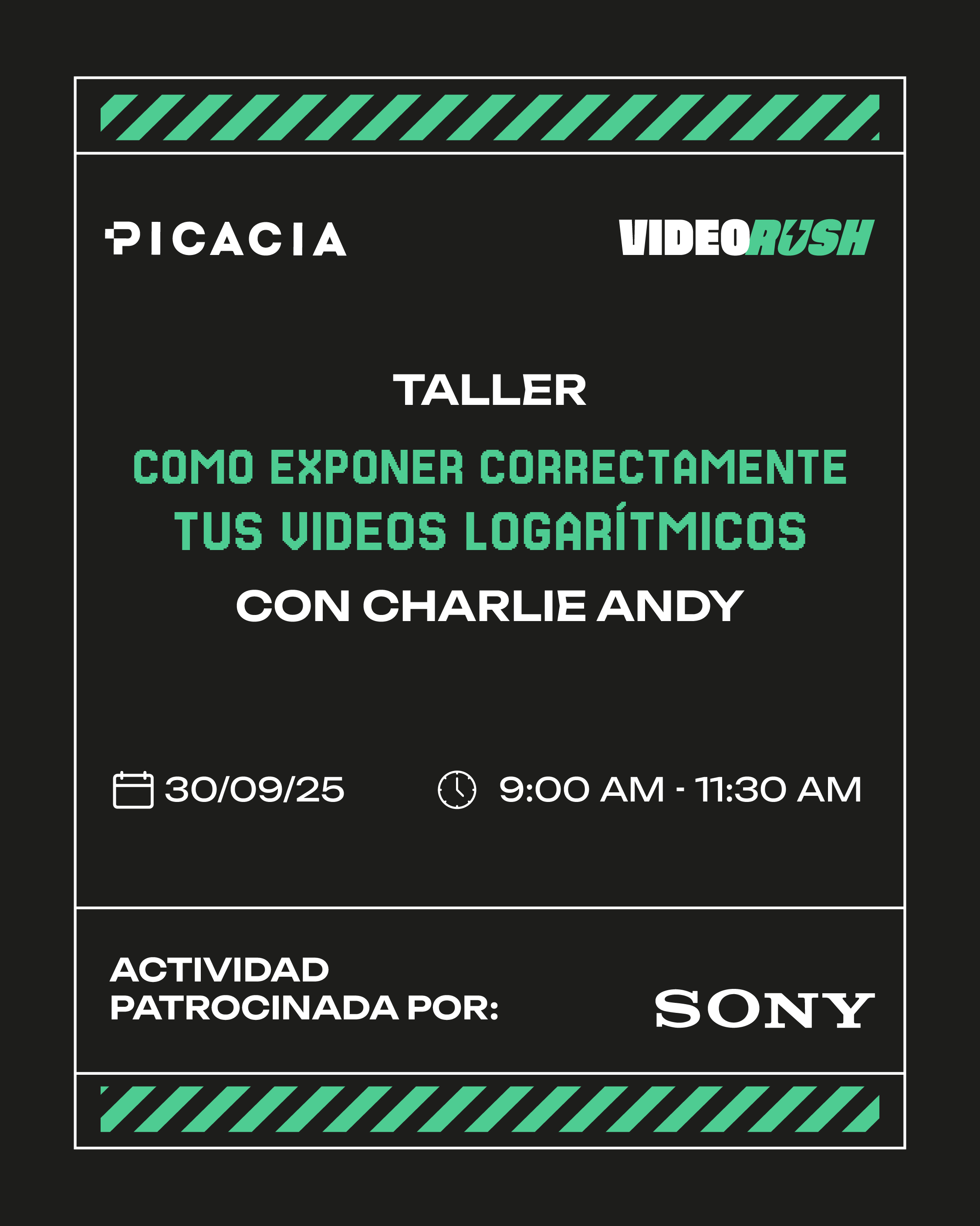 Video Rush - Cómo exponer videos logarítmicos (Taller)