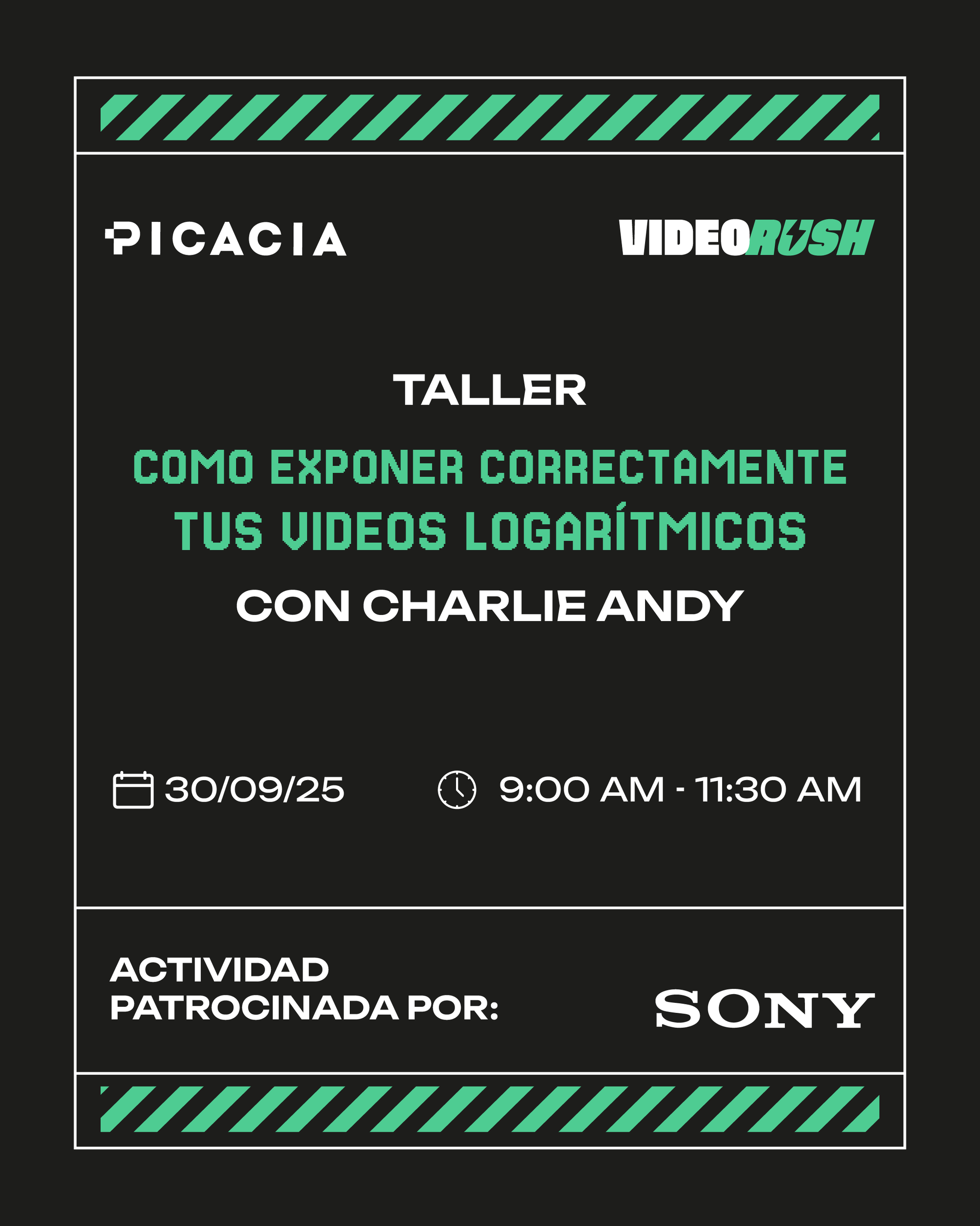 Video Rush - Cómo exponer videos logarítmicos (Taller)