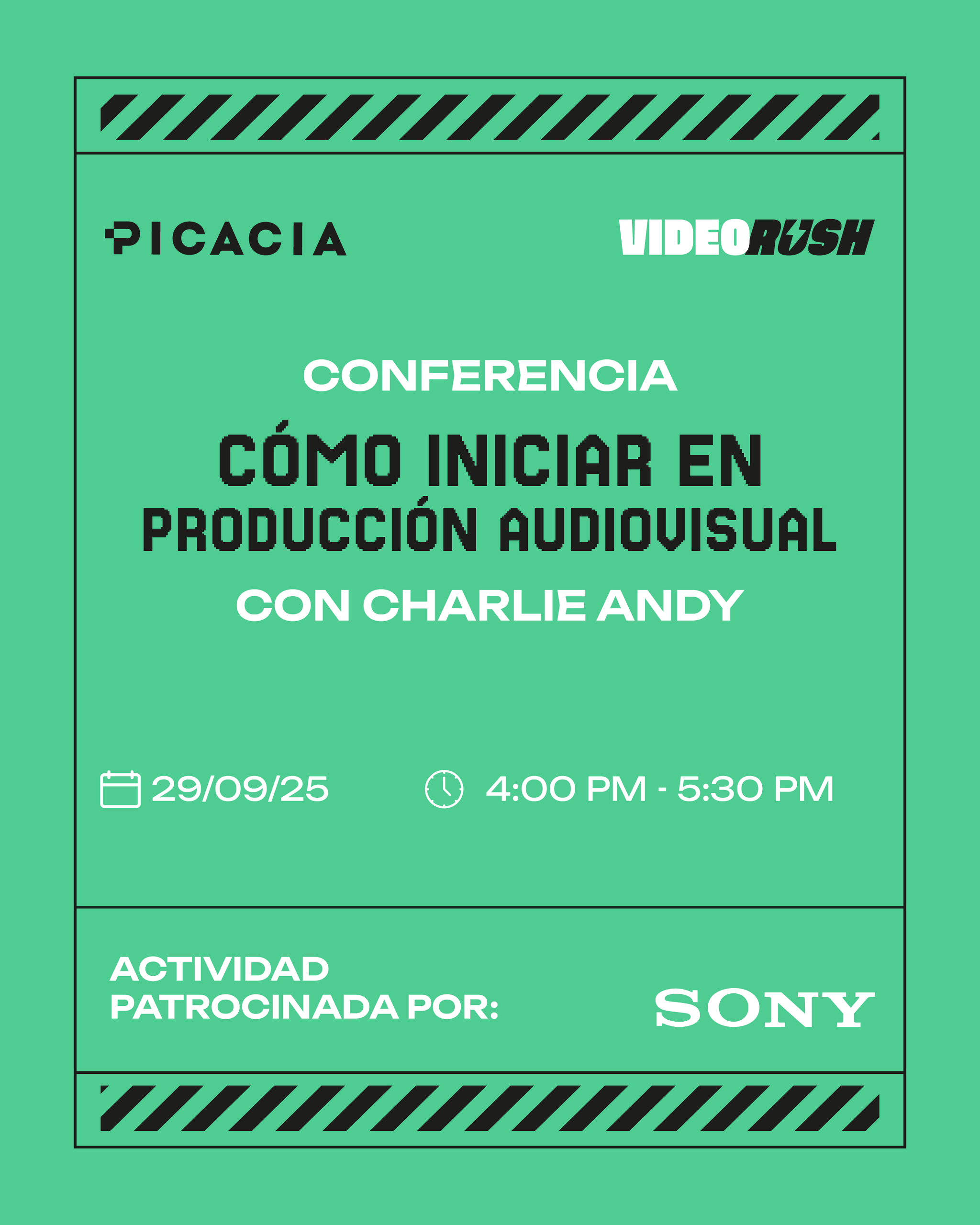 Video Rush - Cómo iniciar en producción audiovisual (Conferencia)