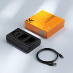 Cargador doble K&F Concept - baterías Sony FW50