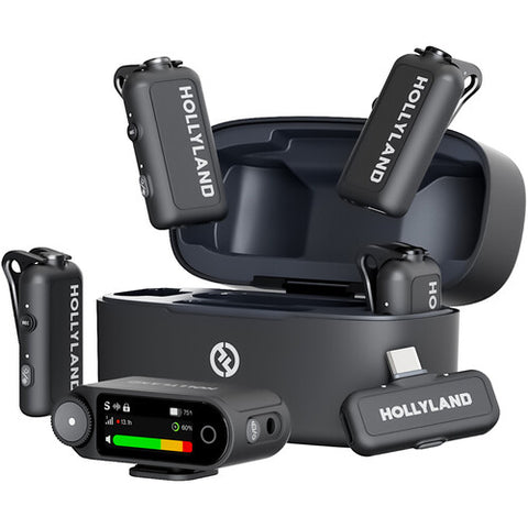 Kit de micrófonos inalámbricos Hollyland - Lark Max 2 (4 personas)