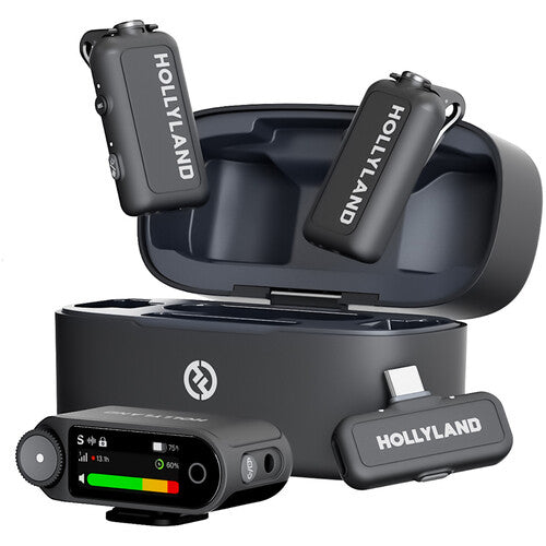Sistema de Micrófonos Inalámbricos Hollyland Lark Max Duo 2TX 1RX