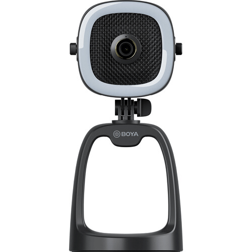 Cámara web USB BOYA BOY-CAM-CM6B 4K con micrófono y luz LED