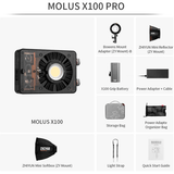 Luz LED FIVERAY X100Pro De 100W C/Batería y Difusores - Molus 100