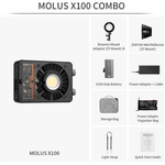Luz LED fiveray De 100W C/Bateria - Molus 100