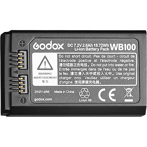 Bateria Godox WB100 para Flash AD100Pro