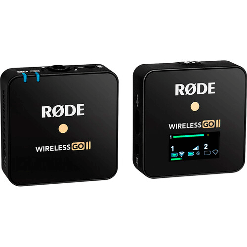 Micrófono Inalámbrico Rode Wireless GO II Kit de Doble Canal 1RX y 2TX